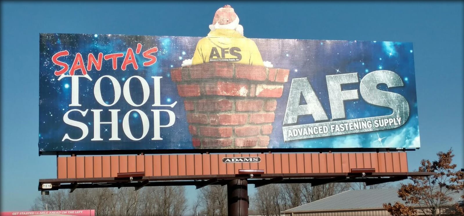 Advanced Fastening Supply Santa Billboard