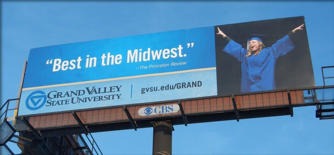 Grand Valley State University Billboard